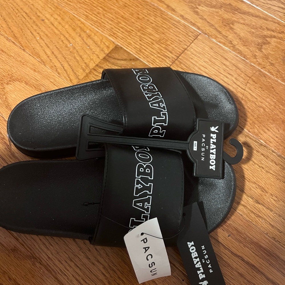 Playboy Black Slipper PacSun